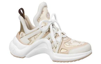 (WMNS) LOUIS VUITTON LV Archlight Sneakers 'Beige Monogram Gold' 1ABHQ5
