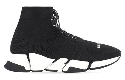 Balenciaga Speed 2.0 Lace-Up Sneaker 'Black White' 617258W2DB21015