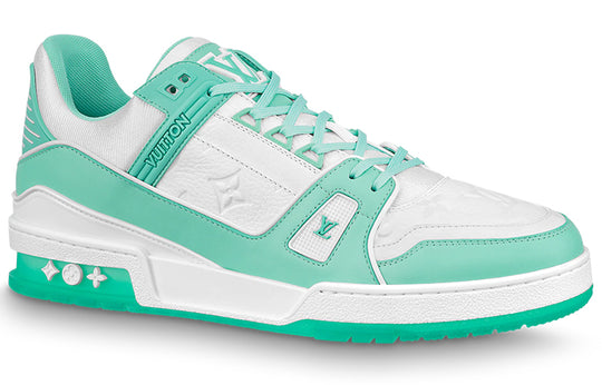 LOUIS VUITTON Trainer Sneakers 'Teal White' 1A8KBQ