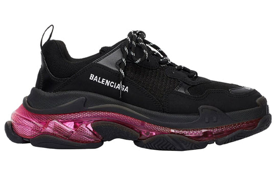 Balenciaga Triple S Sneaker 'Clear Sole - Black Pink Neon' 541624W2FR11053