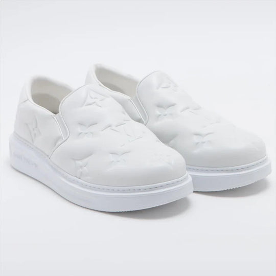 LOUIS VUITTON Beverly Hills Slip On Shoes 'White Monogram' 1AA7NP