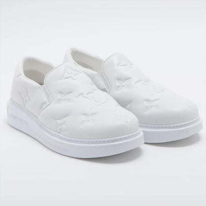 LOUIS VUITTON Beverly Hills Slip On Shoes 'White Monogram' 1AA7NP