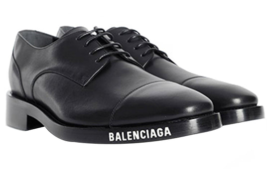 Balenciaga Derby Lace Up Shoes 'Black' 590716WA6F01000