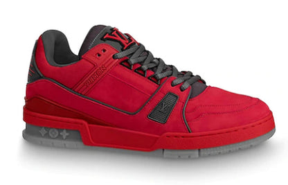LOUIS VUITTON LV Men's Trainer Sports Shoes Red 1A5PYW