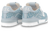 LOUIS VUITTON LV Trainer Sneakers 'Blue Stripes with Monogram' 1ABG1N