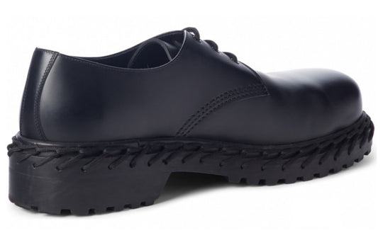 Balenciaga Laces Derbies Leather Shoes Black 530269WA6E01000