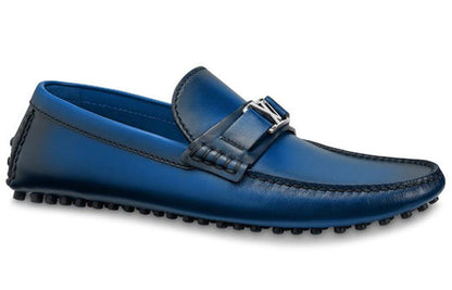 LOUIS VUITTON Hockenheim Moccasin Shoes 'Blue' 1A5UUA