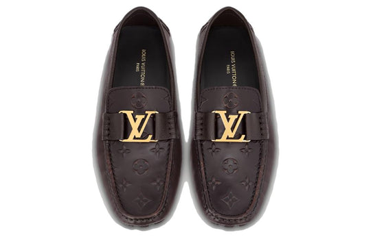 LOUIS VUITTON LV Monte Carlo Moccasins Shoes 'Brown with Top Monogram' 1AASFI