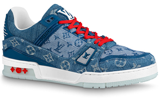 LOUIS VUITTON Trainers 'China Exclusive Denim Blue Red' 1A8TSK