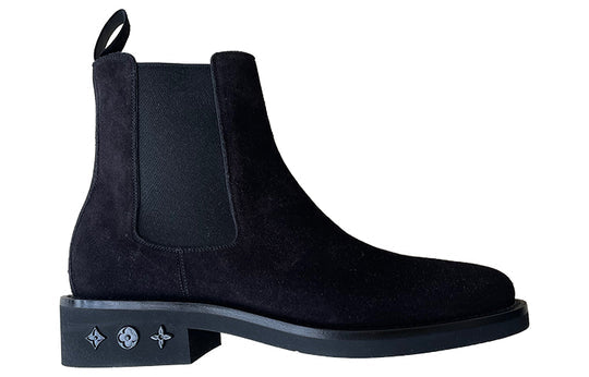 LOUIS VUITTON Plain Leather Boots 'Black' 1A9HMH