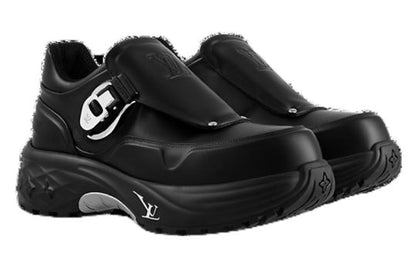 LOUIS VUITTON LV Discovery Monk Strap Shoes 'Black' 1ABYX1