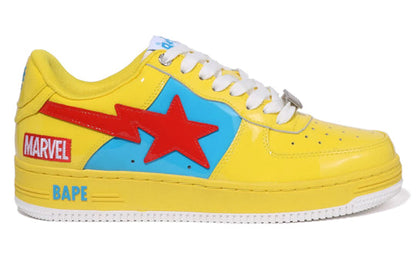 (WMNS) A BATHING APE Bape Sta x Marvel 'Yellow Blue Red' 1I73-291-905