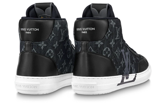 LOUIS VUITTON LV Charlie Ankle Sneakers 'Black Monogram' 1AARCE