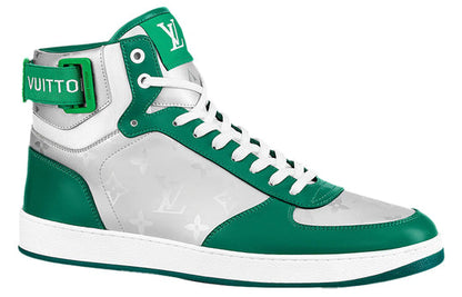 LOUIS VUITTON Rivoli Ankle Sneakers 'Silver Green' 1A9J6F