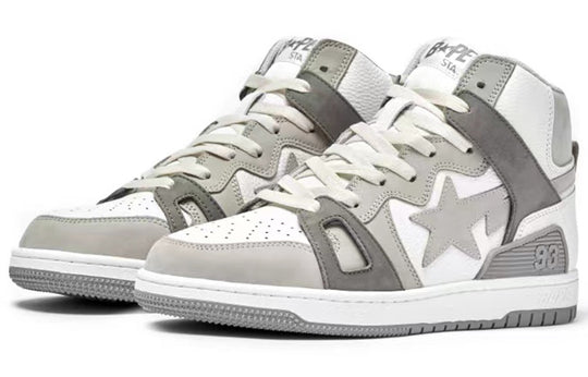 A BATHING APE Bape Sta 93 Hi 'Grey White' 1I20-291-011-GW