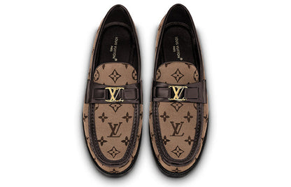 LOUIS VUITTON Major Loafer Shoes 'Brown Monogram' 1ABFK7