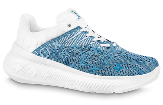 LOUIS VUITTON LV Show Up Sneakers 'White with Blue Denim' 1AA48J