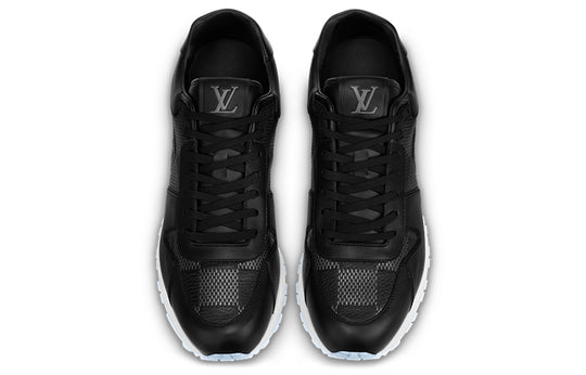 LOUIS VUITTON Run Away Sneakers 'Black with White Plaid' 1AANN3