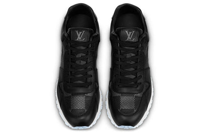 LOUIS VUITTON Run Away Sneakers 'Black with White Plaid' 1AANN3