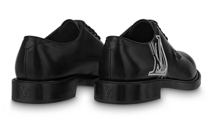 LOUIS VUITTON Voltaire Derby Shoes 'Black White' 1ABNC9