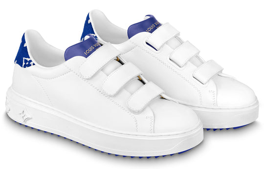 (WMNS) LOUIS VUITTON Time Out Sneakers 'White with Blue' 1AADPY