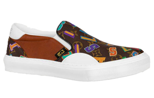 LOUIS VUITTON x NBA Ollie Slip-On Shoes 'Brown' 1A90C2
