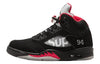 Air Jordan 5 Retro x Supreme 'Black' 824371-001