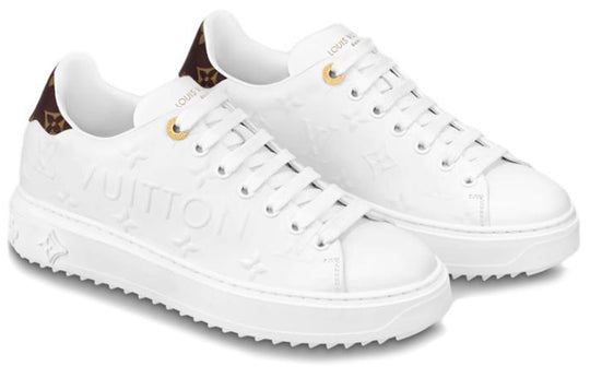 (WMNS) LOUIS VUITTON Time Out Trainers 'White Logo with Monogram' 1AAP6D