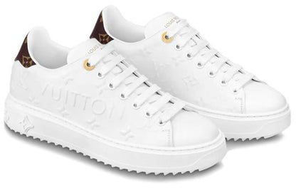 (WMNS) LOUIS VUITTON Time Out Trainers 'White Logo with Monogram' 1AAP6D