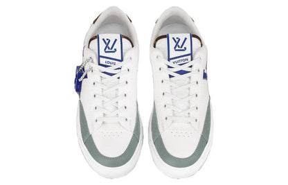 LOUIS VUITTON Charlie Sneakers 'White Green Blue' 1ABYVN