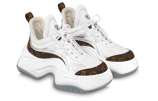 LOUIS VUITTON Archlight 2.0 Platform Sneakers 'White Brown Monogram' 1ABIHL