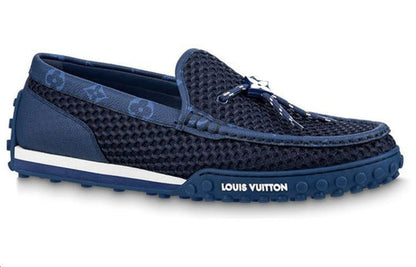 LOUIS VUITTON Racer Moccasins Shoes 'Blue' 1AAQWT