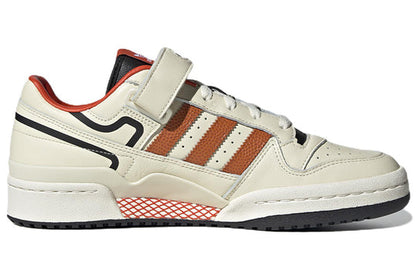 adidas originals Unisex Forum Low Sneakers Ivory/Orange HR0460