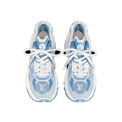 (WMNS) LOUIS VUITTON Run 55 Sneakers 'Blue Denim Monogram' 1AB39N