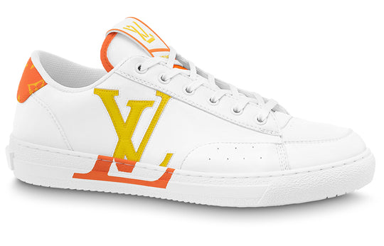 LOUIS VUITTON Charlie Sneakers 'White Orange' 1AA4BA