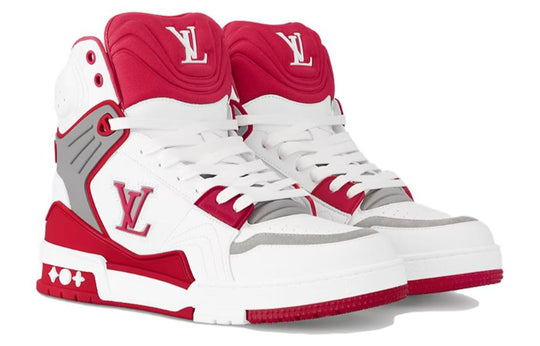 LOUIS VUITTON LV Ankle Trainers 'White Red Grey' 1ABLS9