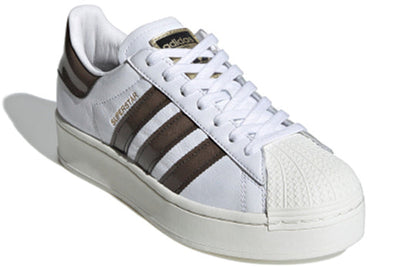 (WMNS) adidas BlackPinkadidas originals Superstar Bold 'White Brown' FV3356