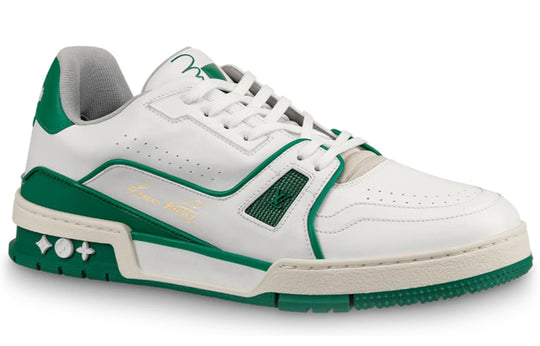 LOUIS VUITTON Trainer Sneakers 'White Green' 1A54HM