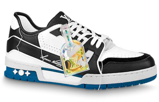 LOUIS VUITTON LV Trainers Black Blue WHite' 1A8Q7L