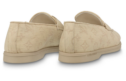 LOUIS VUITTON Estate Loafers Shoes 'Beige Monogram' 1ABFOE