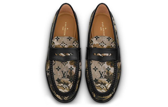 LOUIS VUITTON Loafers 'Brown Camouflage Monogram' 1A8J3I