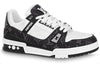 (WMNS) LOUIS VUITTON LV Trainer Sneaker 'Black Mesh Monogram with White ' 1AC2A5