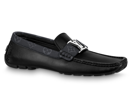 LOUIS VUITTON Monte Carlo Moccasin Shoes 'Black' 1A8F78