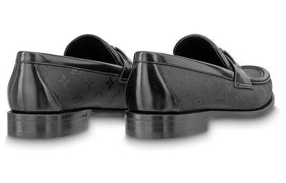 LOUIS VUITTON Moccasino Major Shoes 'Black Monogram' 1ABFIP