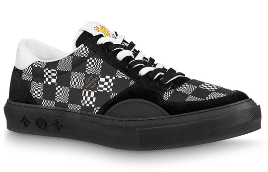 LOUIS VUITTON Ollie Sneakers 'Black Plaid Monogram' 1A8Q1B
