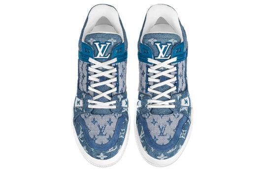 LOUIS VUITTON Trainer Sneakers 'Denim Monogram' 1A7S54