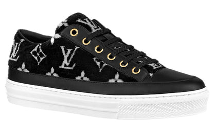 (WMNS) LOUIS VUITTON Stellar Sneakers 'Black with White Monogram' 1A964V
