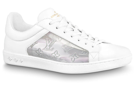 LOUIS VUITTON Luxembourg Sneakers 'White with Silver Monogram' 1A8MAH