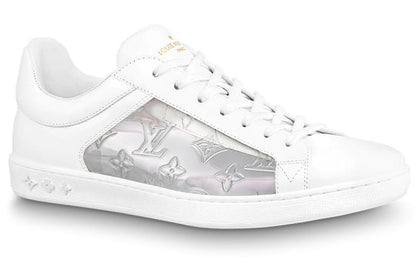 LOUIS VUITTON Luxembourg Sneakers 'White with Silver Monogram' 1A8MAH