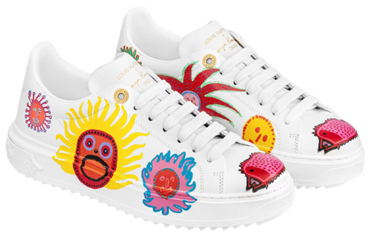 (WMNS) LOUIS VUITTON x YK ACADEMY Time Out Sneakers 'White with Icons' 1ABD7Z